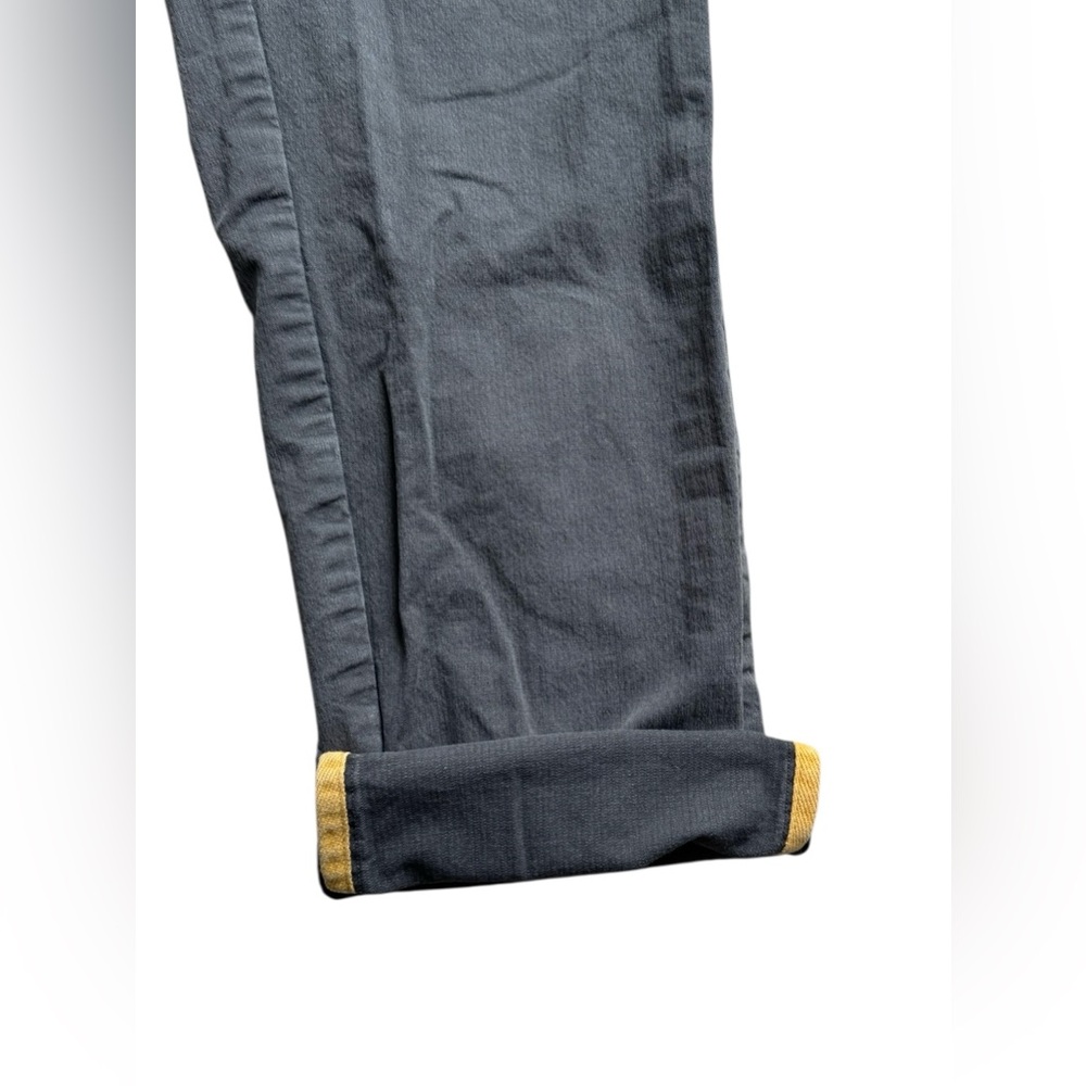 Pact Organic Cotton Canvas Slim Fit Pants Mens Large Storm Gray Elastic Waist - Picture 8 of 8